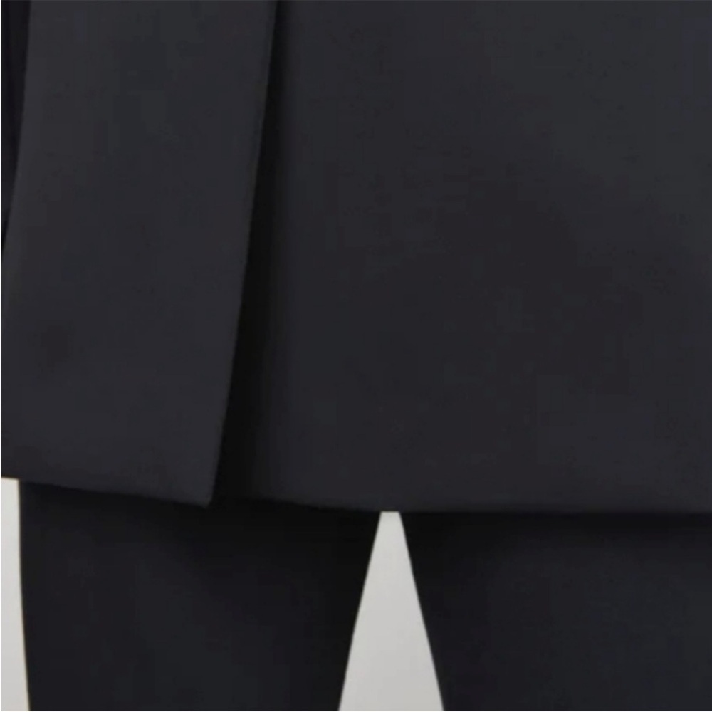 Spanx Perfect Oversized Collarless Blazer Classic Black Size 1X one button - Picture 6 of 12